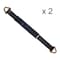 Tie 4 Safe 2" x 18" Axle Straps w/ Sleeve & D Rings, WLL: 3, 333 lbs., PK2 RT41A-18M18-BLK-C-2 - alternate 1
